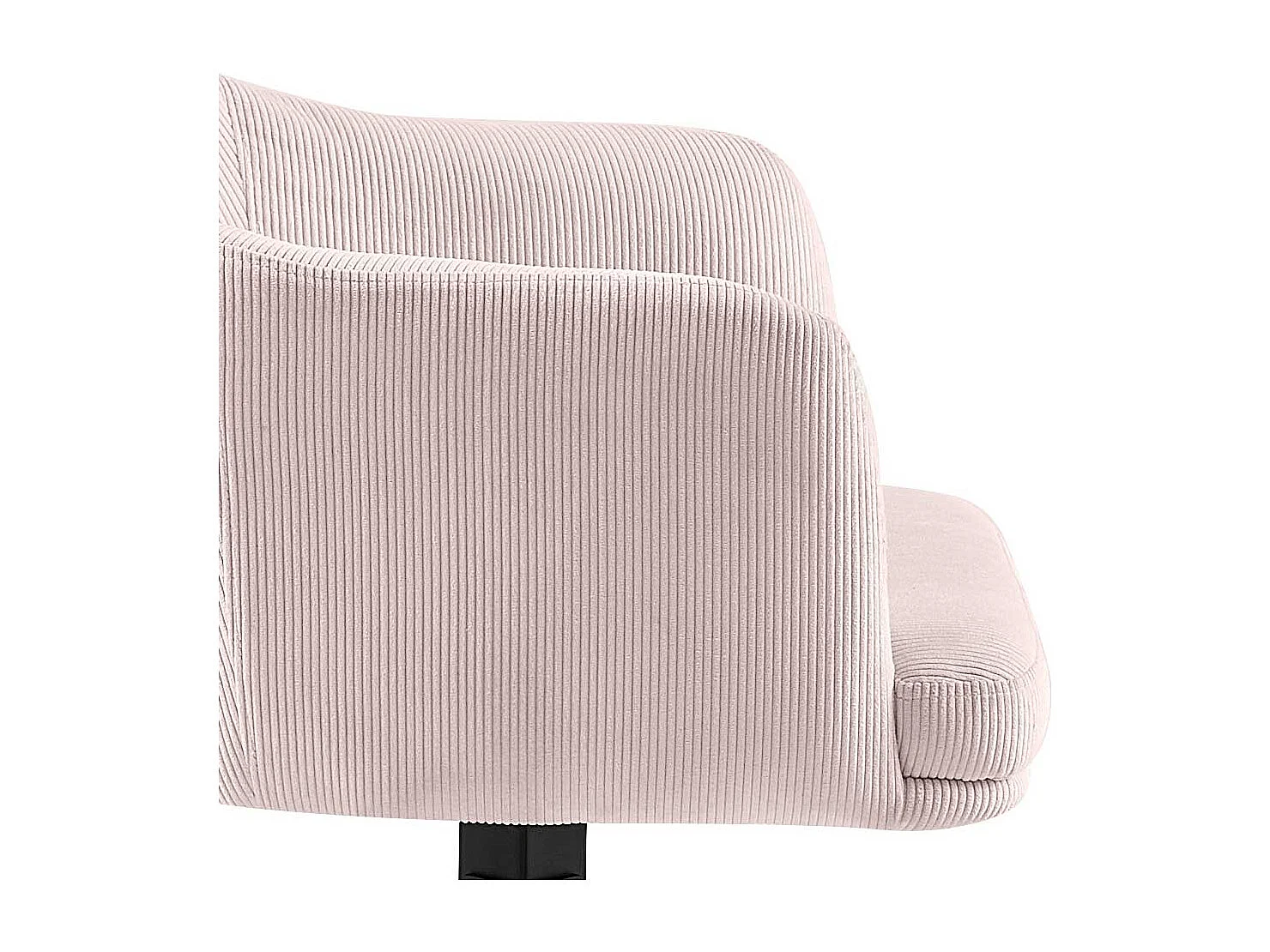 Rosa Esstisch Stühle drehbar aus Cord Gestell aus Metall (2er Set)