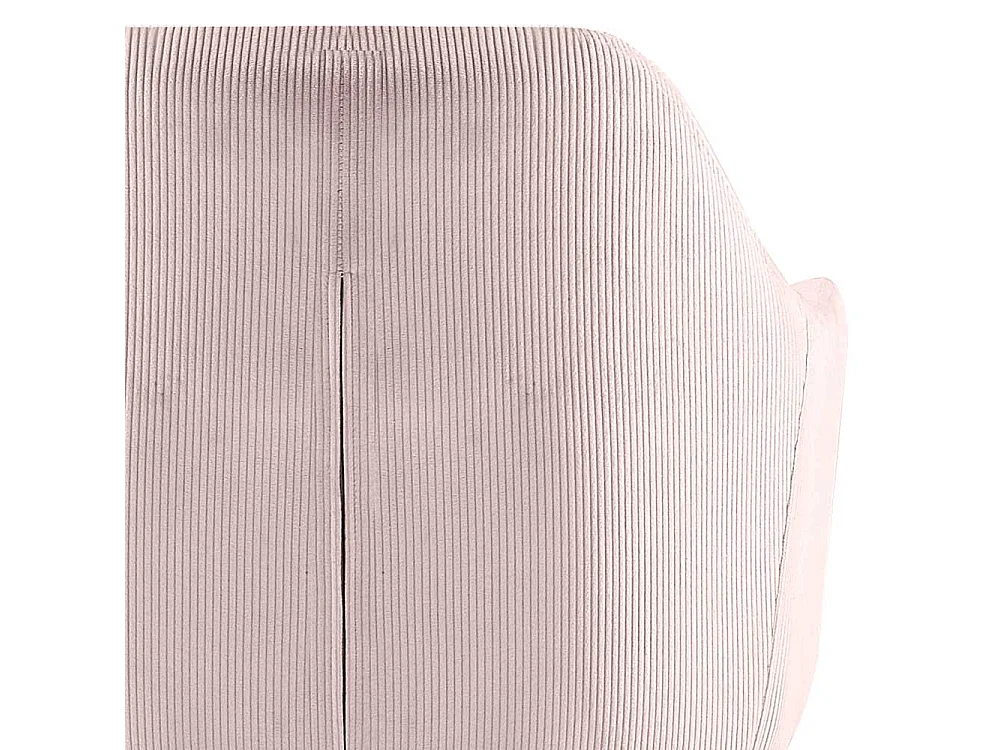 Rosa Esstisch Stühle drehbar aus Cord Gestell aus Metall (2er Set)