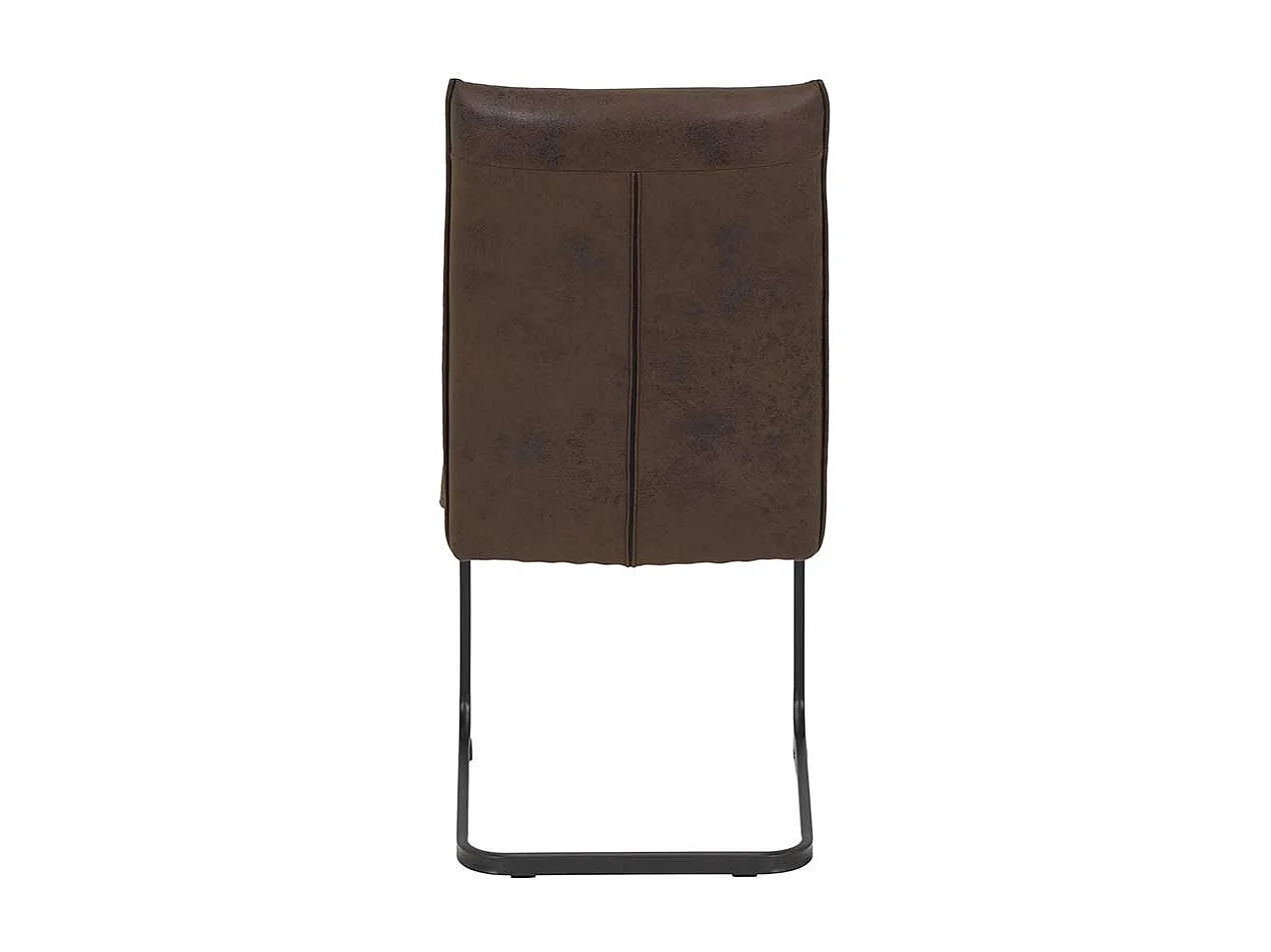 Esszimmerstuhl in Braun Microfaser (Set)