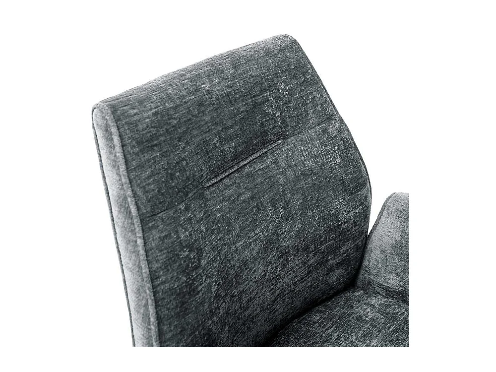 Esszimmerstuhl Anthrazit drehbar Armlehnen (2er Set)