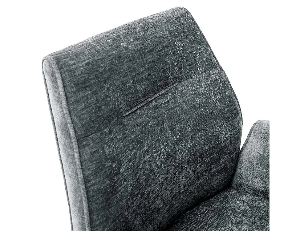 Esszimmerstuhl Anthrazit drehbar Armlehnen (2er Set)