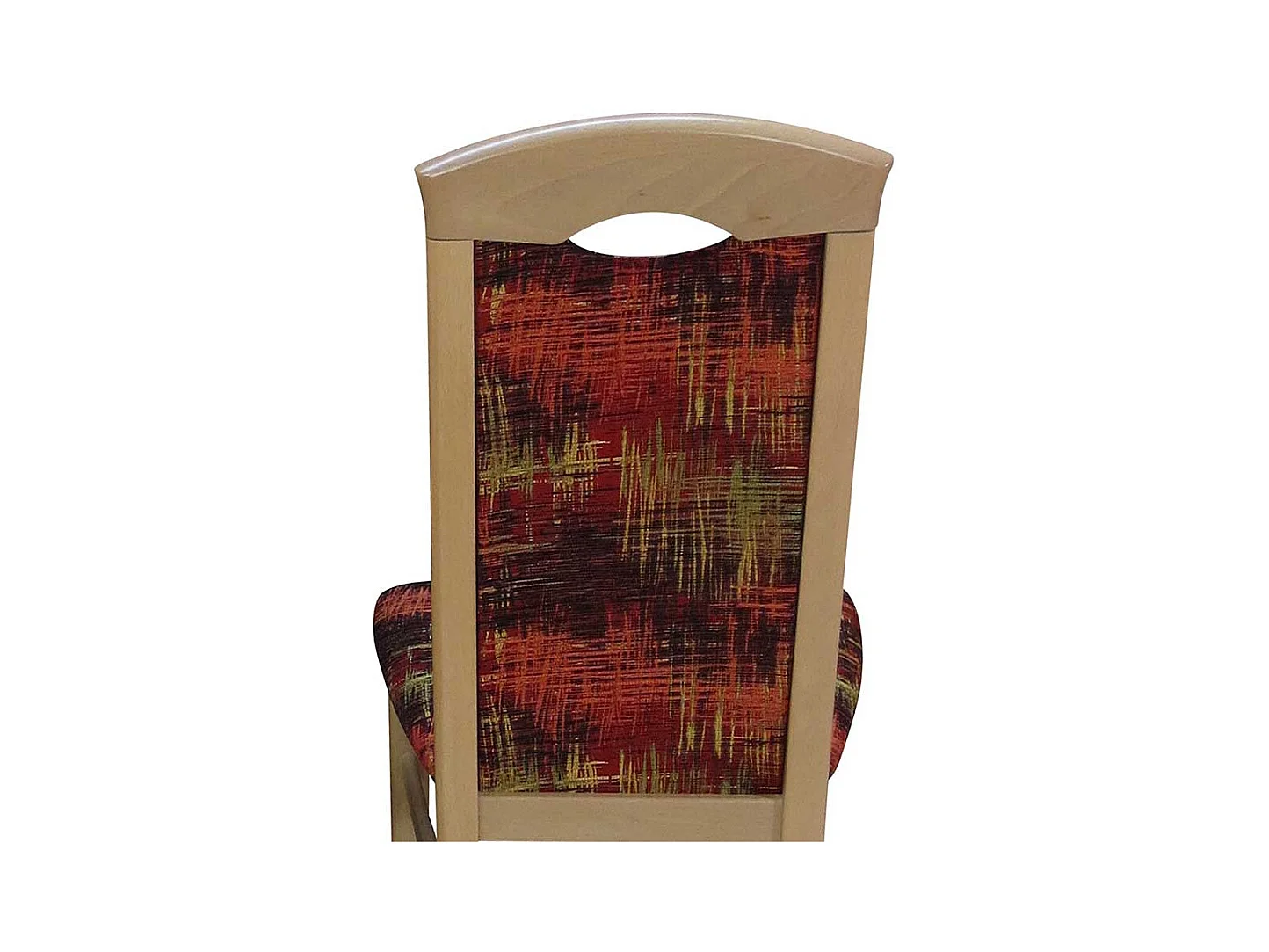 Esstischstuhl Set in Rot Bunt Stoff Buchefarben (2er Set)