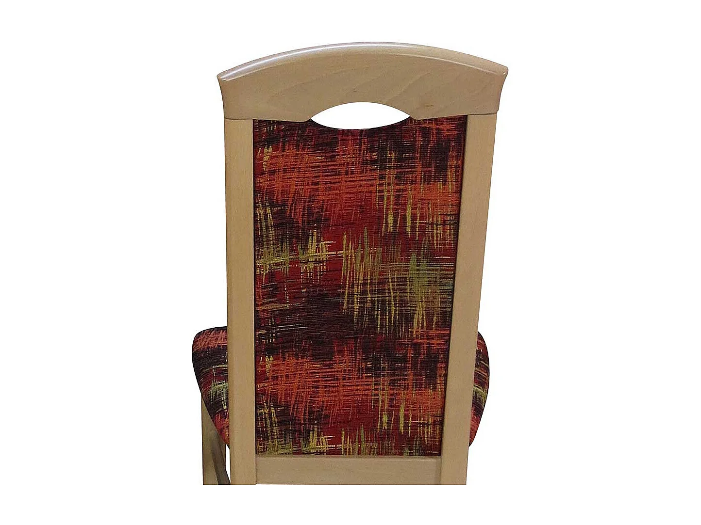 Esstischstuhl Set in Rot Bunt Stoff Buchefarben (2er Set)