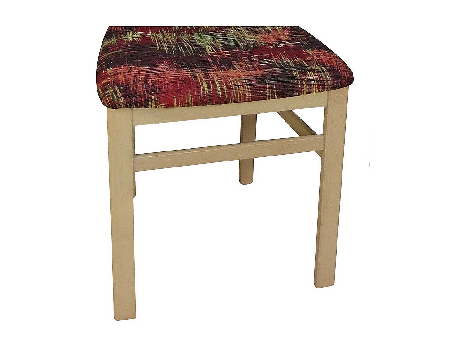 Esstischstuhl Set in Rot Bunt Stoff Buchefarben (2er Set)