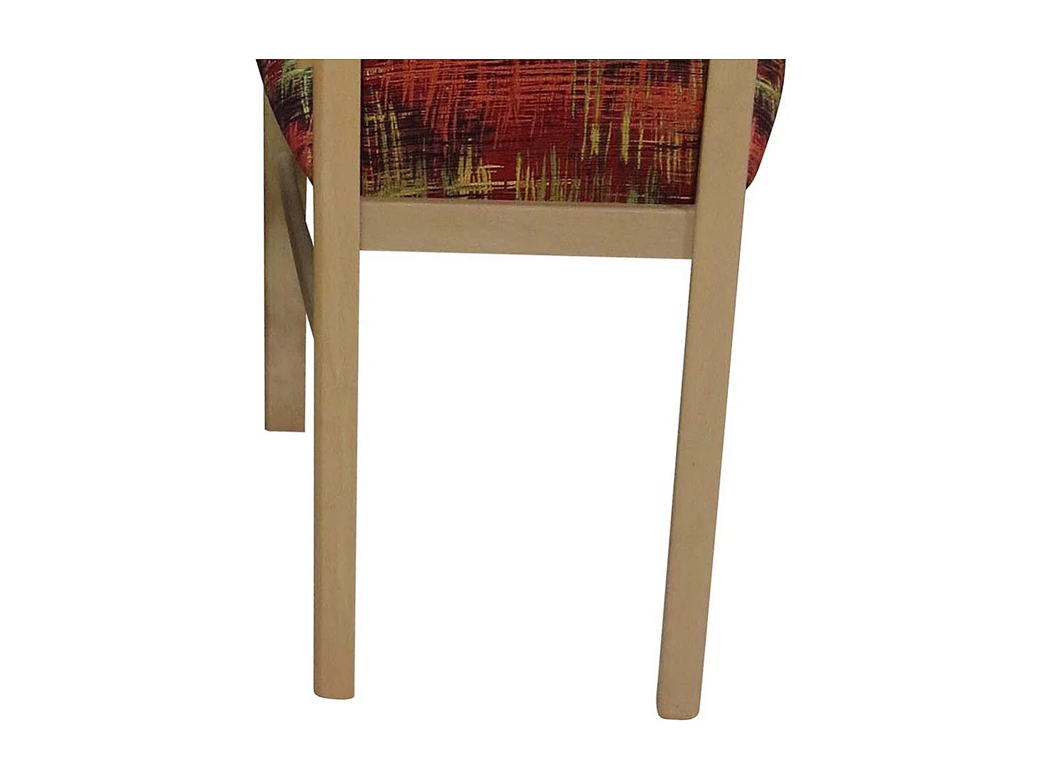 Esstischstuhl Set in Rot Bunt Stoff Buchefarben (2er Set)