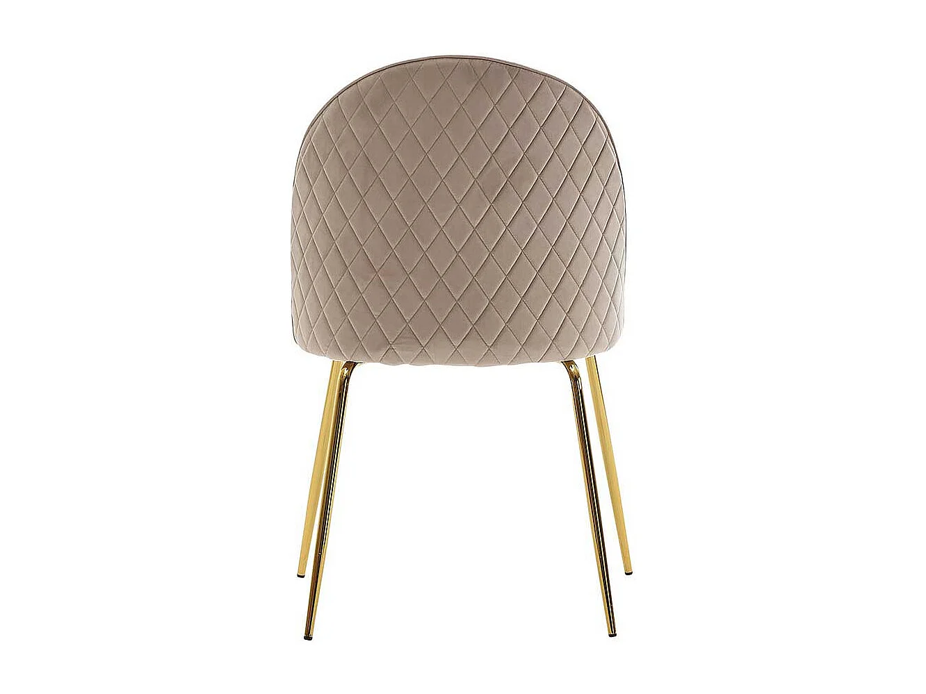 Esszimmer Stühle in Beige Samt Retrostil (2er Set)