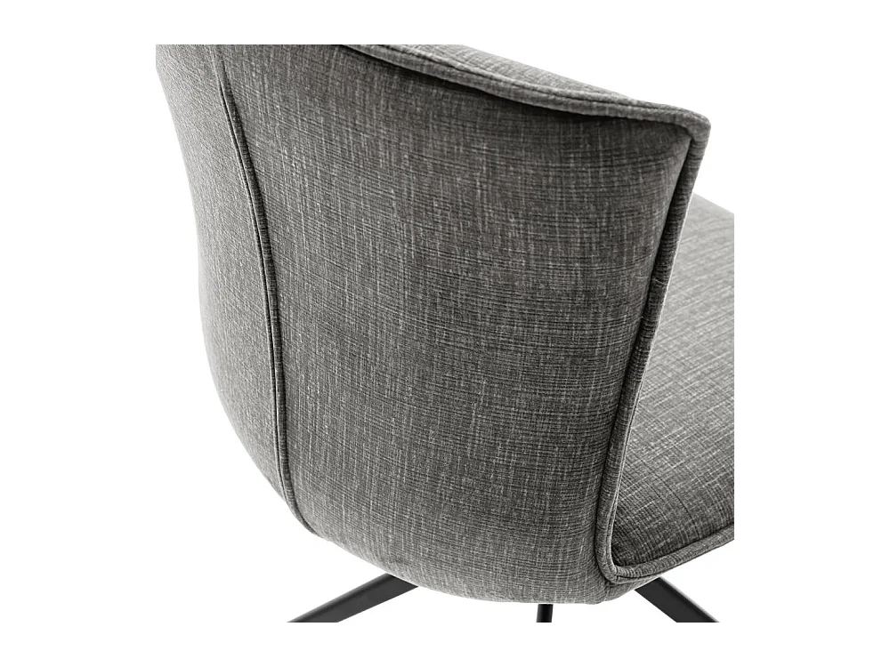 Polsterstuhl Esszimmer Esstischstuhl in Anthrazit mit Gestell aus Metall (2er Set)