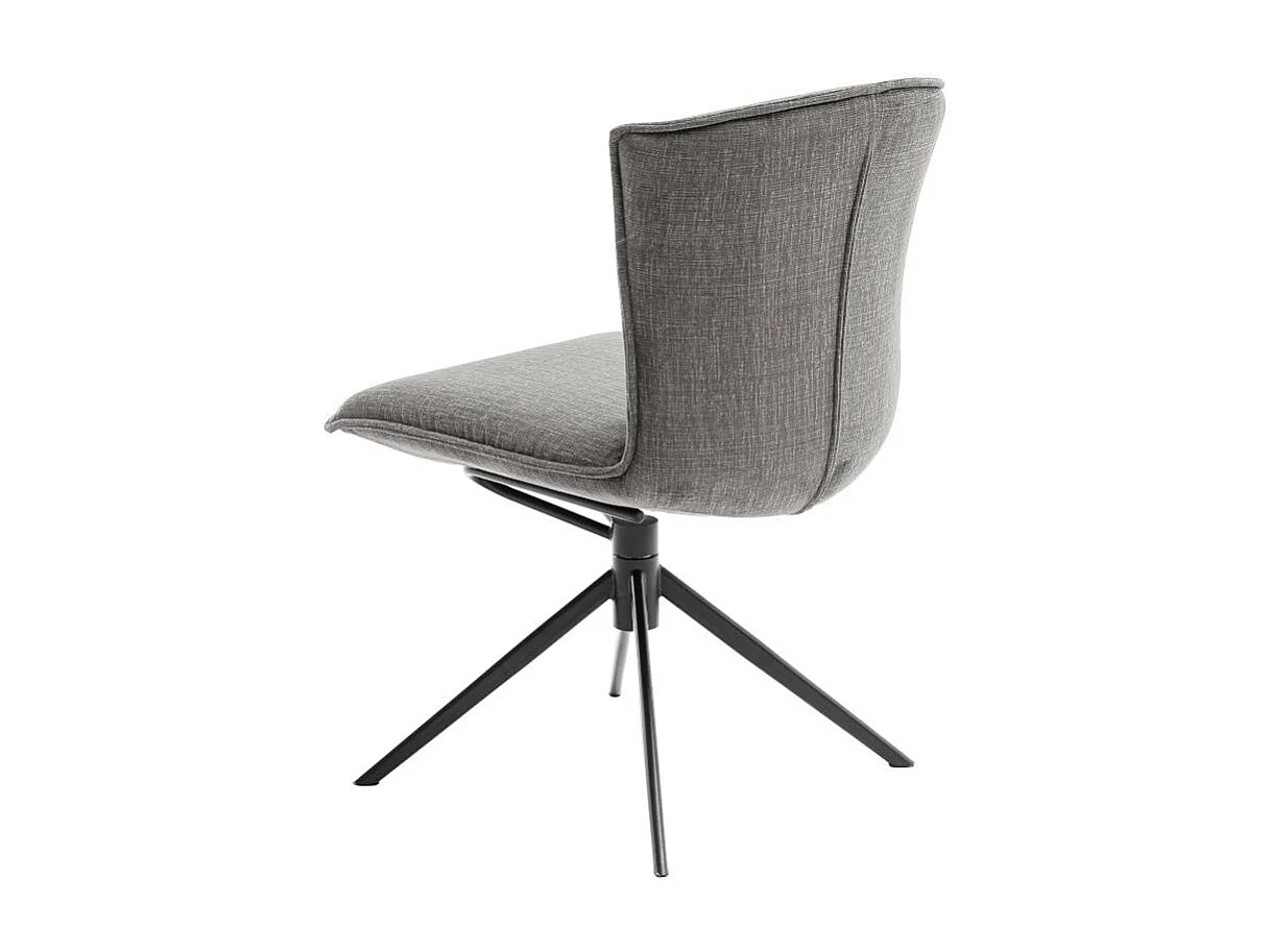 Polsterstuhl Esszimmer Esstischstuhl in Anthrazit mit Gestell aus Metall (2er Set)