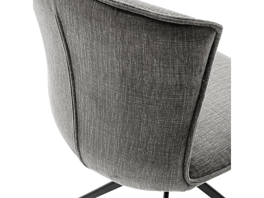 Polsterstuhl Esszimmer Esstischstuhl in Anthrazit mit Gestell aus Metall (2er Set)