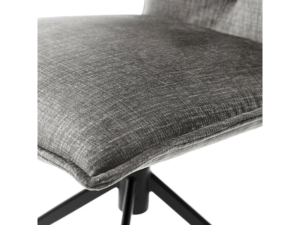 Polsterstuhl Esszimmer Esstischstuhl in Anthrazit mit Gestell aus Metall (2er Set)