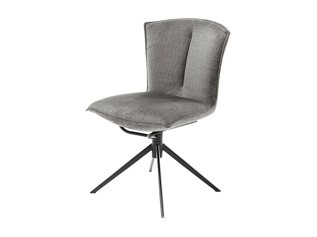 Polsterstuhl Esszimmer Esstischstuhl in Anthrazit mit Gestell aus Metall (2er Set)