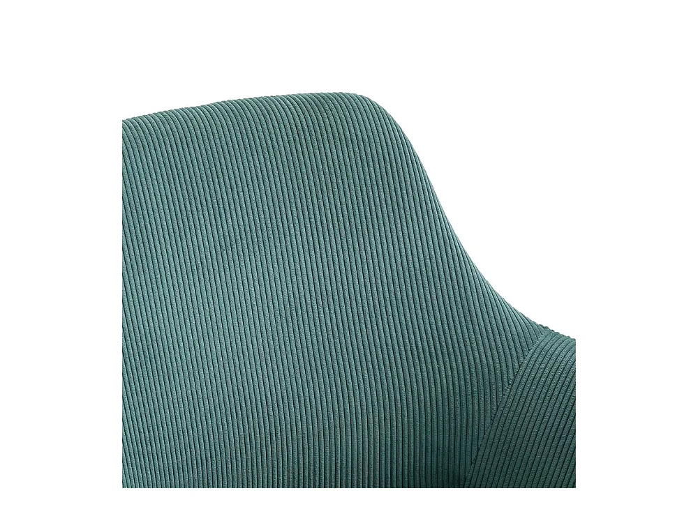 Cordbezug Stühle in Dunkelgrün Armlehnen (2er Set)
