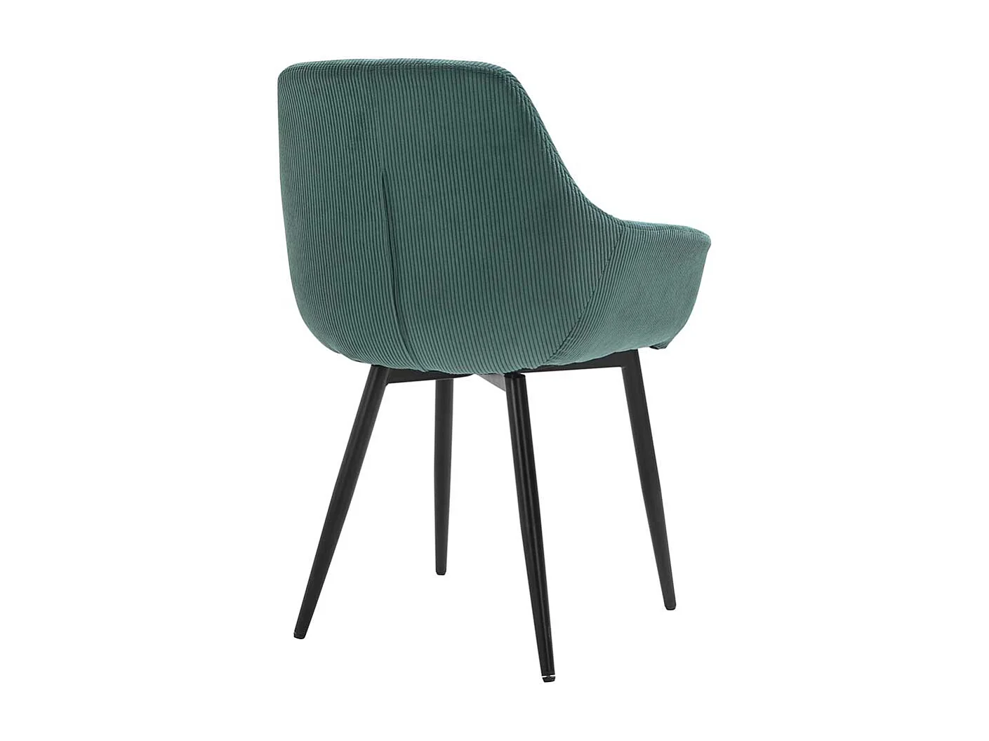 Cordbezug Stühle in Dunkelgrün Armlehnen (2er Set)