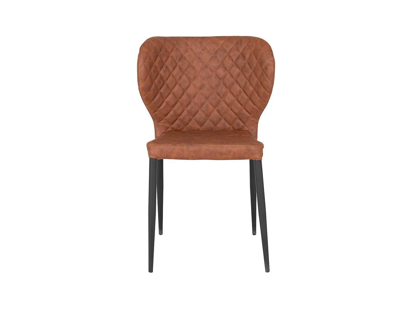 Polsterstühle zum Stapeln aus Kunstleder Metall (4er Set)