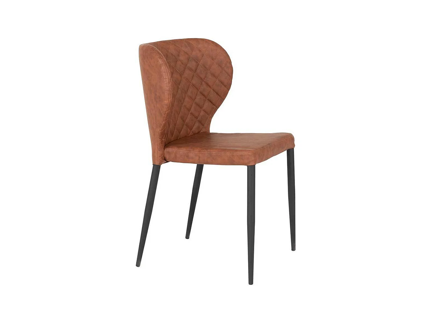 Polsterstühle zum Stapeln aus Kunstleder Metall (4er Set)