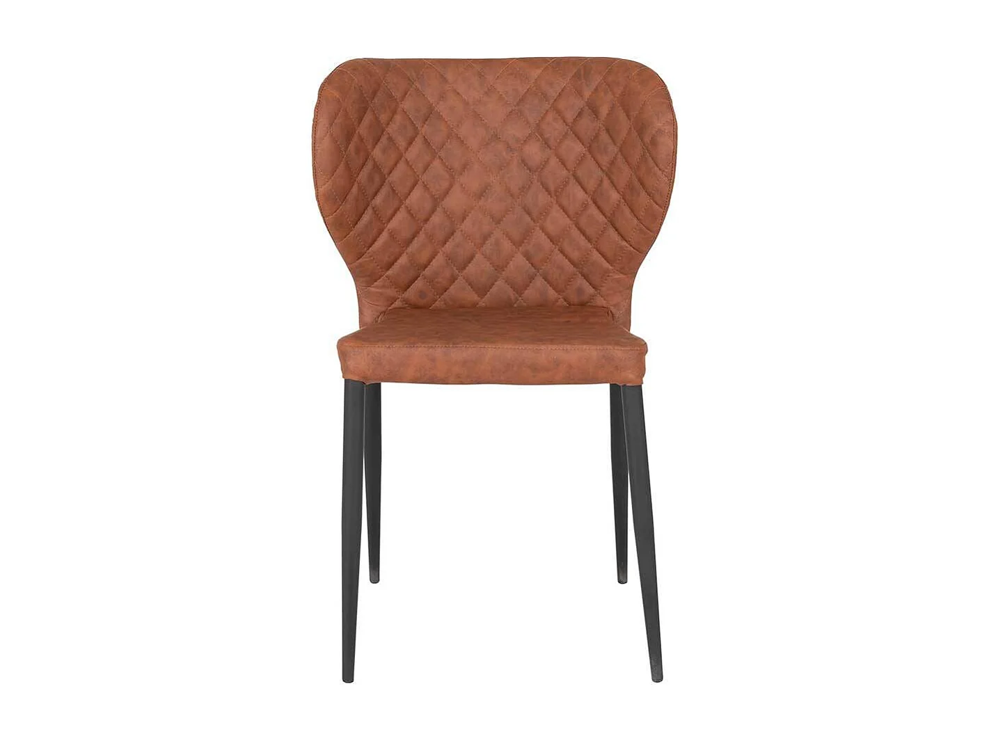 Polsterstühle zum Stapeln aus Kunstleder Metall (4er Set)