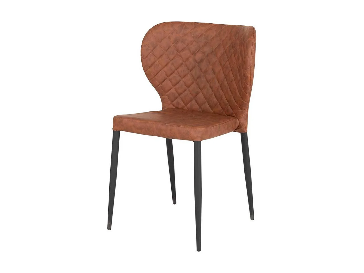 Polsterstühle zum Stapeln aus Kunstleder Metall (4er Set)