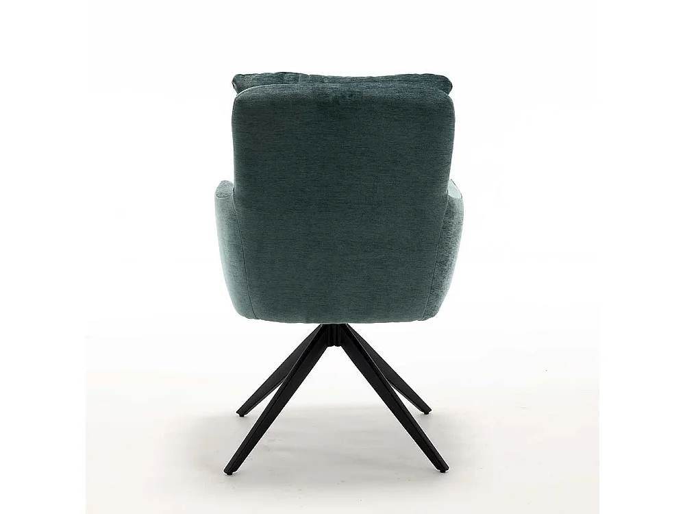 Polsterstuhl Stuhl Set mit Gestell aus Metall drehbar (2er Set)