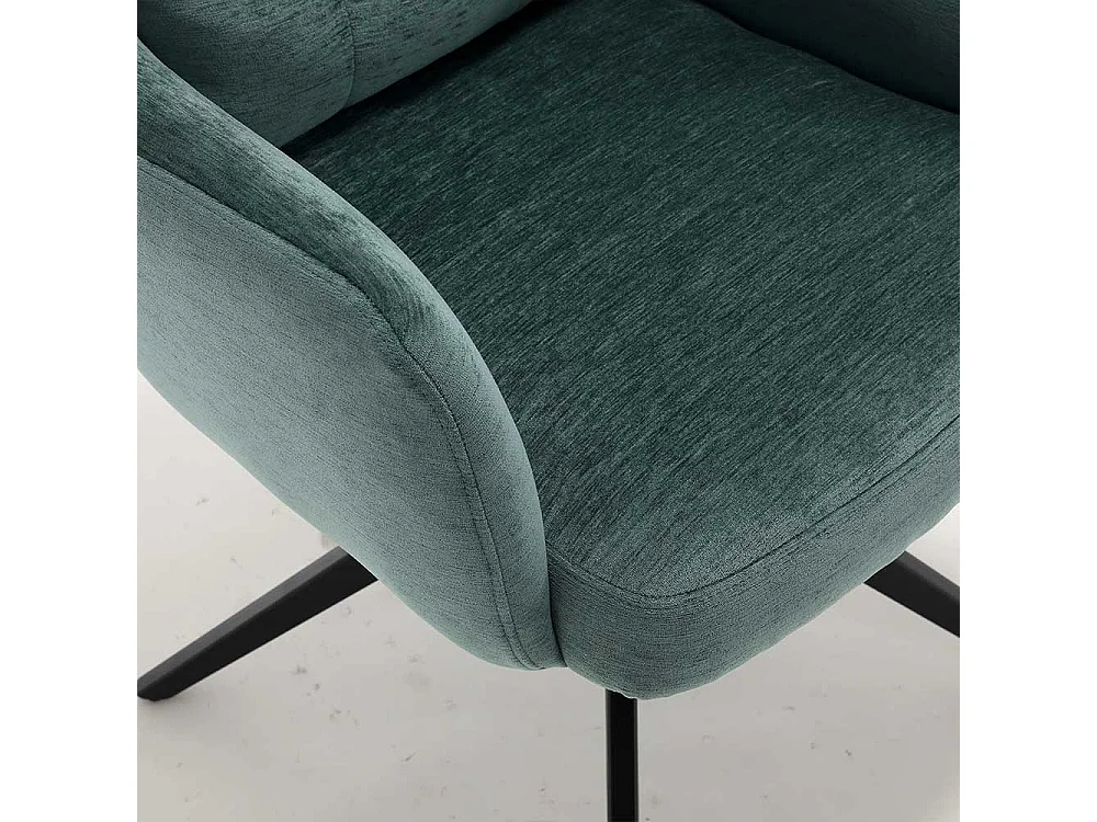 Polsterstuhl Stuhl Set mit Gestell aus Metall drehbar (2er Set)