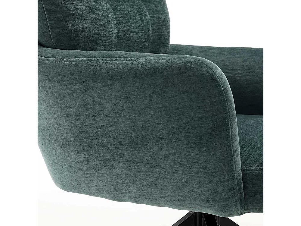 Polsterstuhl Stuhl Set mit Gestell aus Metall drehbar (2er Set)