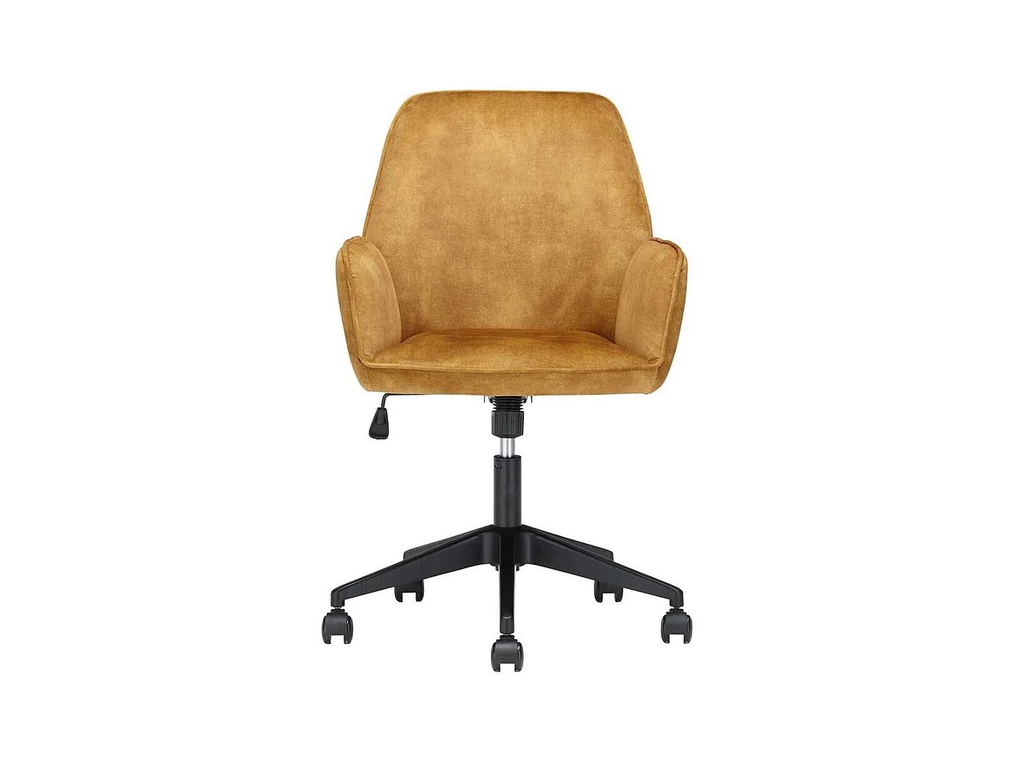 Polster Drehstuhl höhenverstellbar Ocker & Schwarz