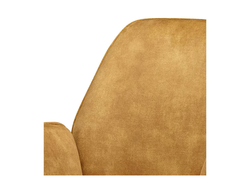 Polster Drehstuhl höhenverstellbar Ocker & Schwarz