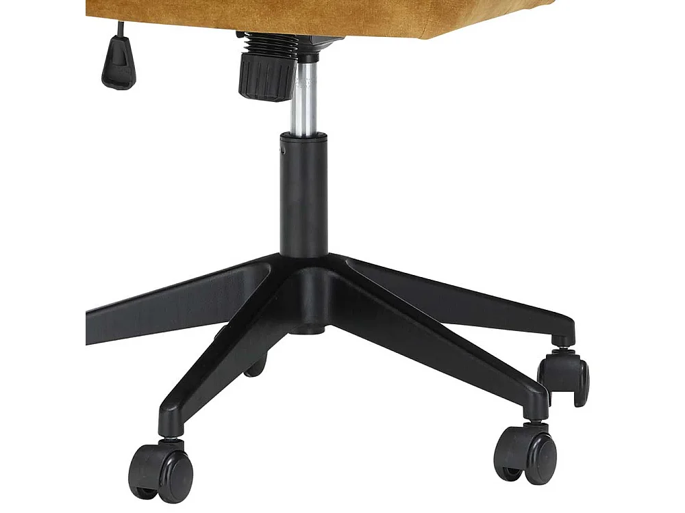 Polster Drehstuhl höhenverstellbar Ocker & Schwarz