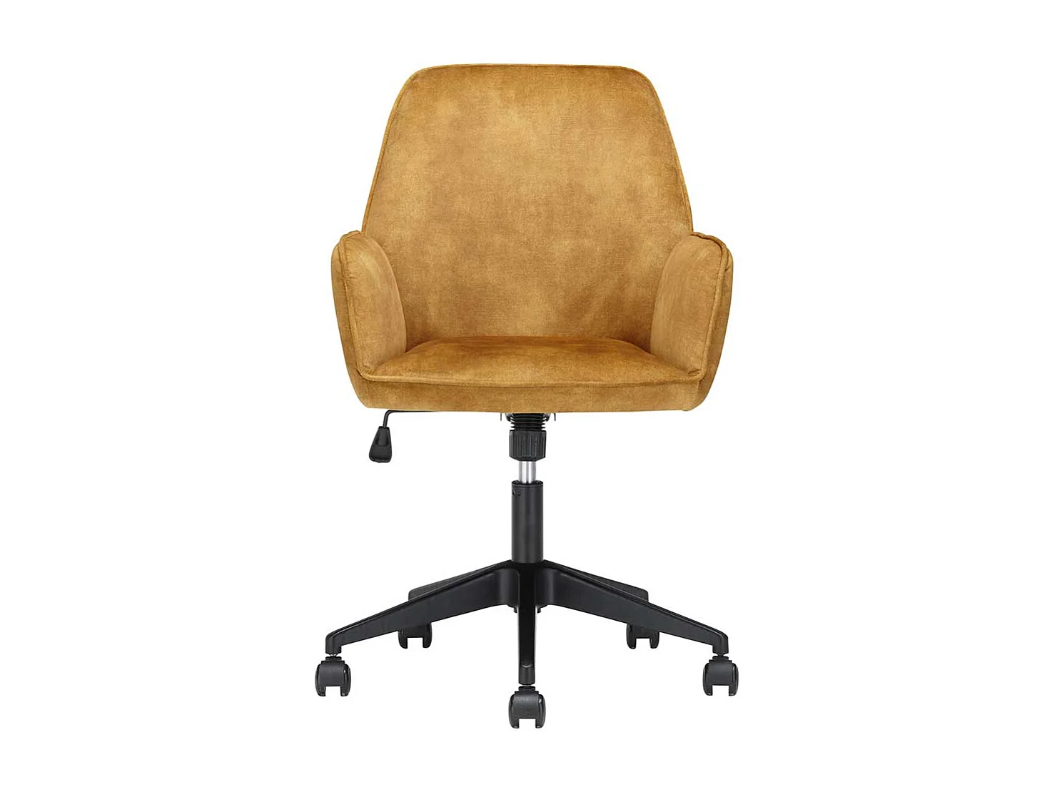 Polster Drehstuhl höhenverstellbar Ocker & Schwarz