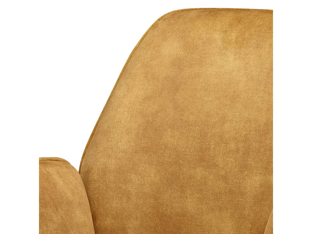 Polster Drehstuhl höhenverstellbar Ocker & Schwarz