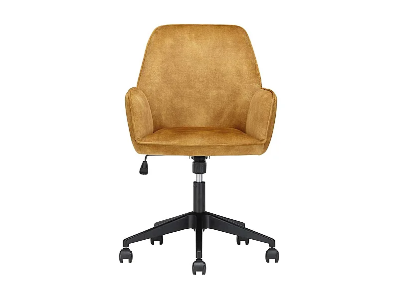 Polster Drehstuhl höhenverstellbar Ocker & Schwarz