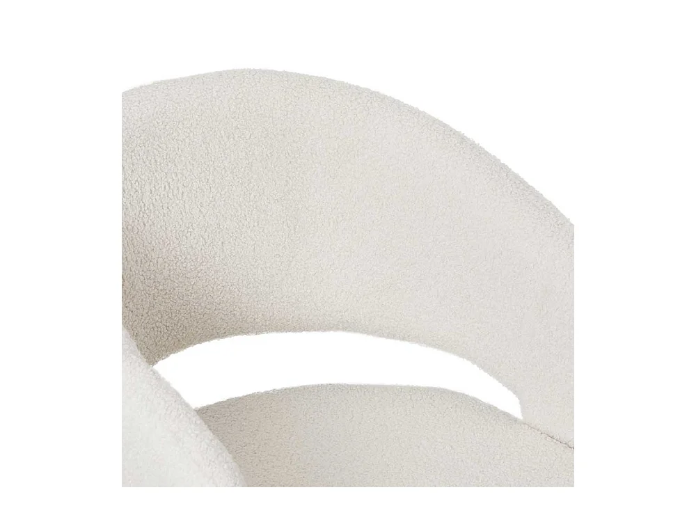 Polsterstuhl Esszimmerstuhl mit Armlehnen in Cremewei� (2er Set)