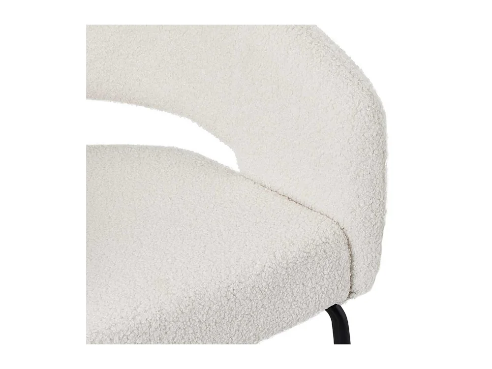 Polsterstuhl Esszimmerstuhl mit Armlehnen in Cremewei� (2er Set)