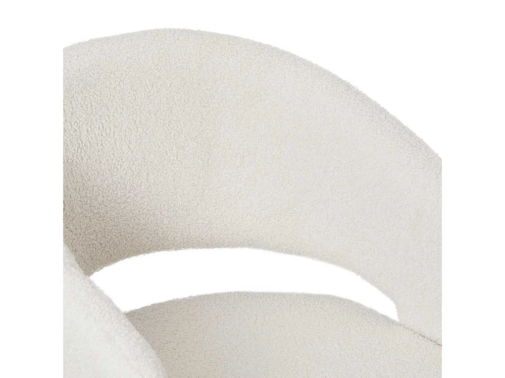 Polsterstuhl Esszimmerstuhl mit Armlehnen in Cremewei� (2er Set)