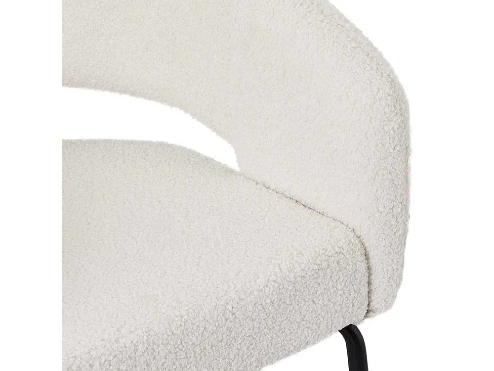 Polsterstuhl Esszimmerstuhl mit Armlehnen in Cremewei� (2er Set)