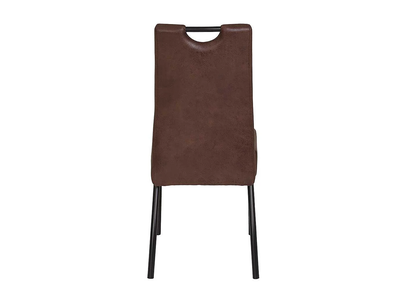 Esstisch Stühle in Braun Microfaser hoher Lehne (Set)