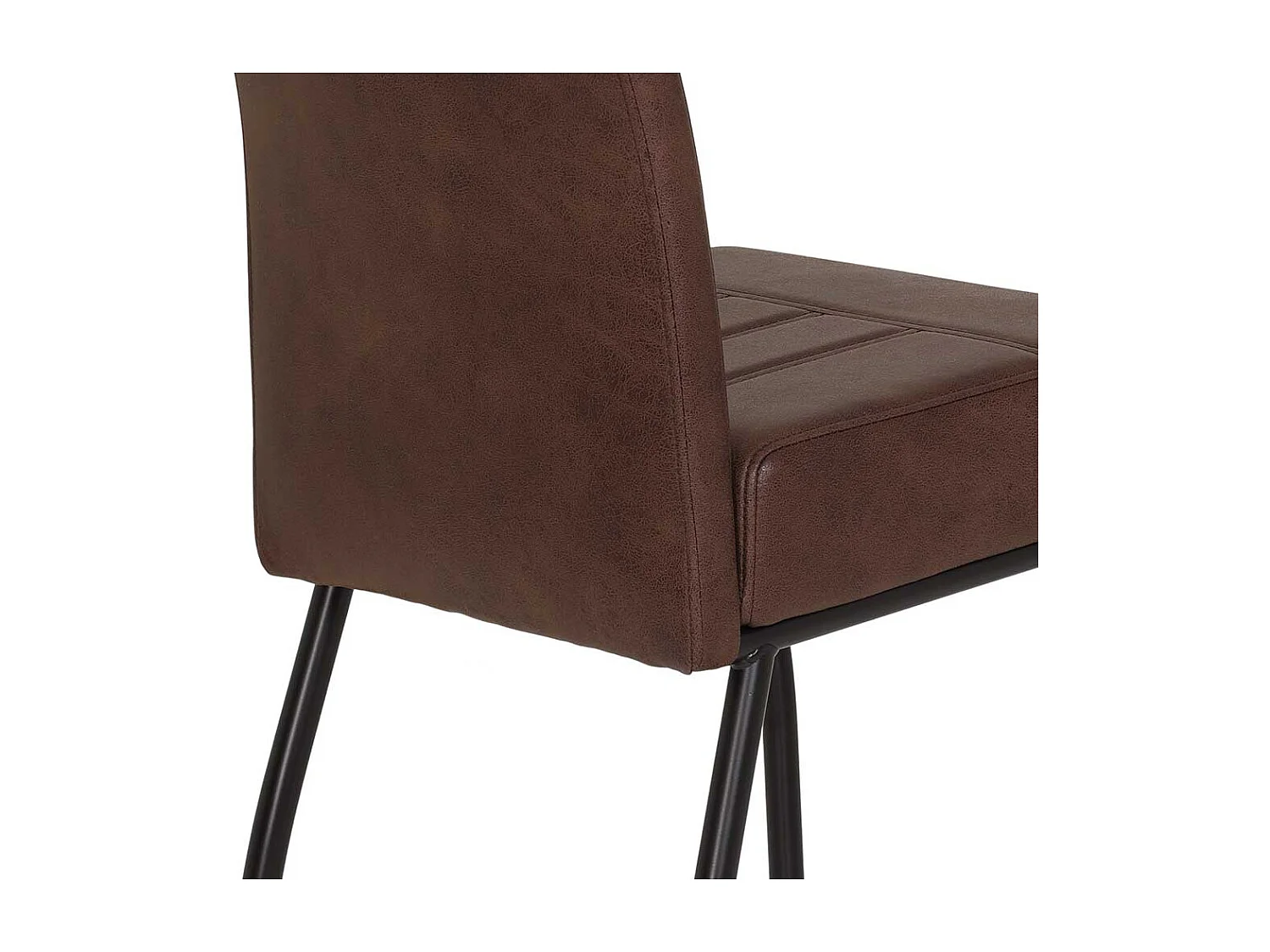 Esstisch Stühle in Braun Microfaser hoher Lehne (Set)