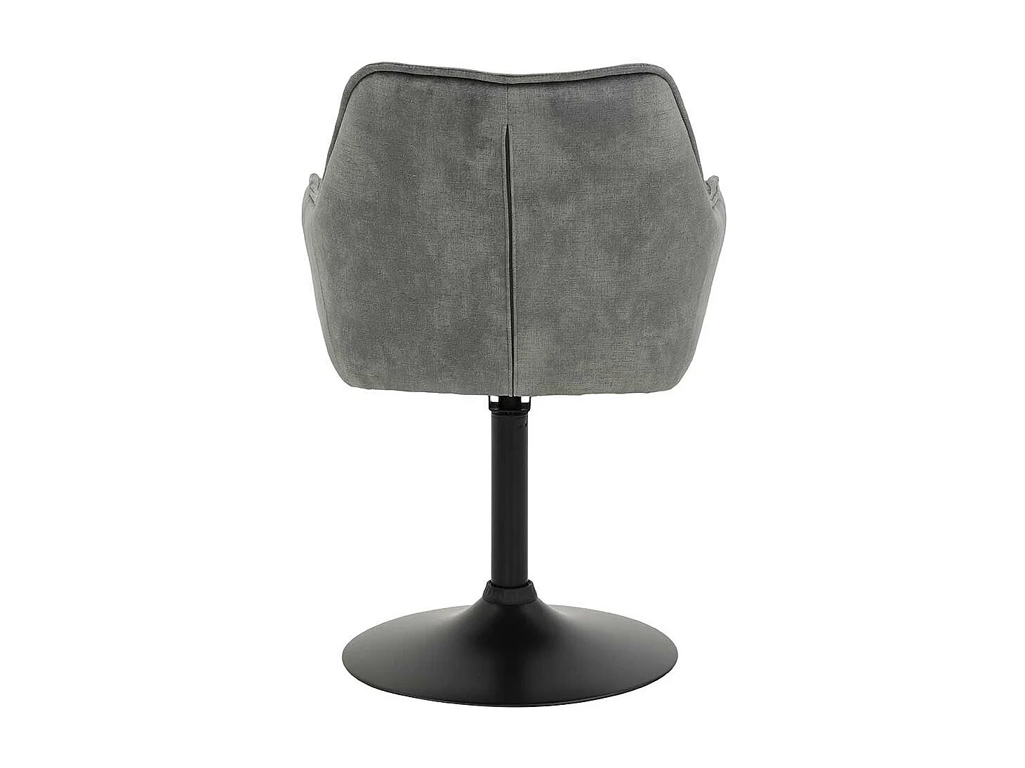 Drehstühle Esszimmer in Grau Velours Retrostil (2er Set)