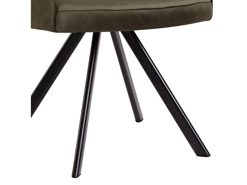 Armlehnstuhl Polsterstuhl Esszimmer drehbar in Khaki