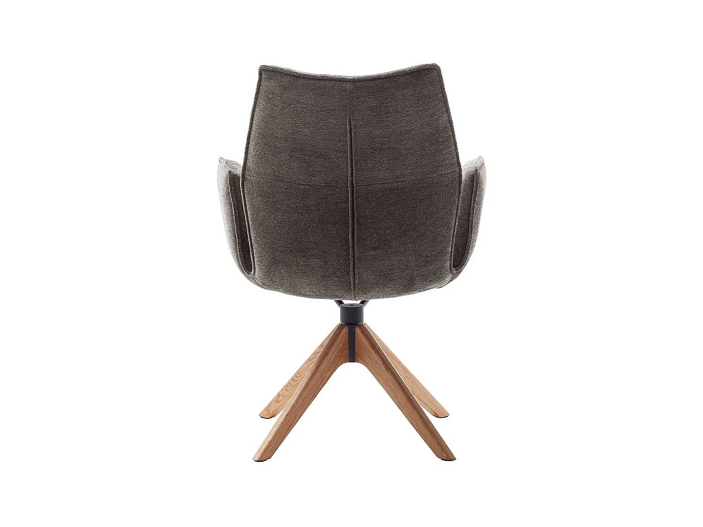 Esszimmerstuhl Armlehnstuhl in Anthrazit und Eichefarben (2er Set)