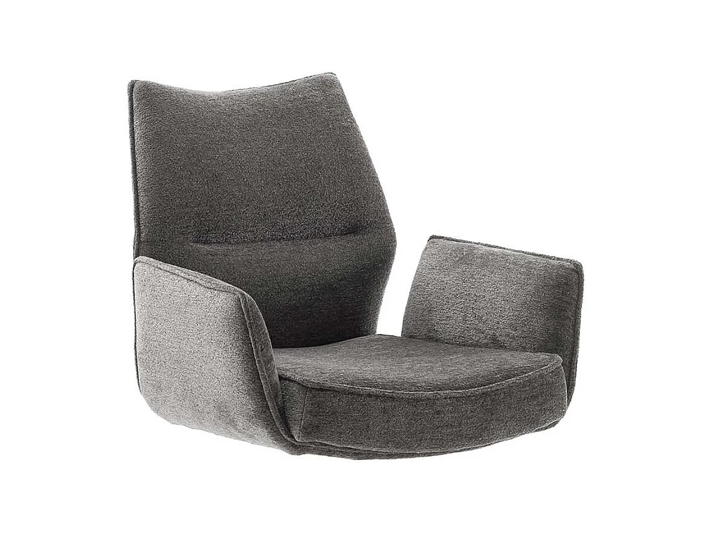 Esszimmerstuhl Armlehnstuhl in Anthrazit und Eichefarben (2er Set)