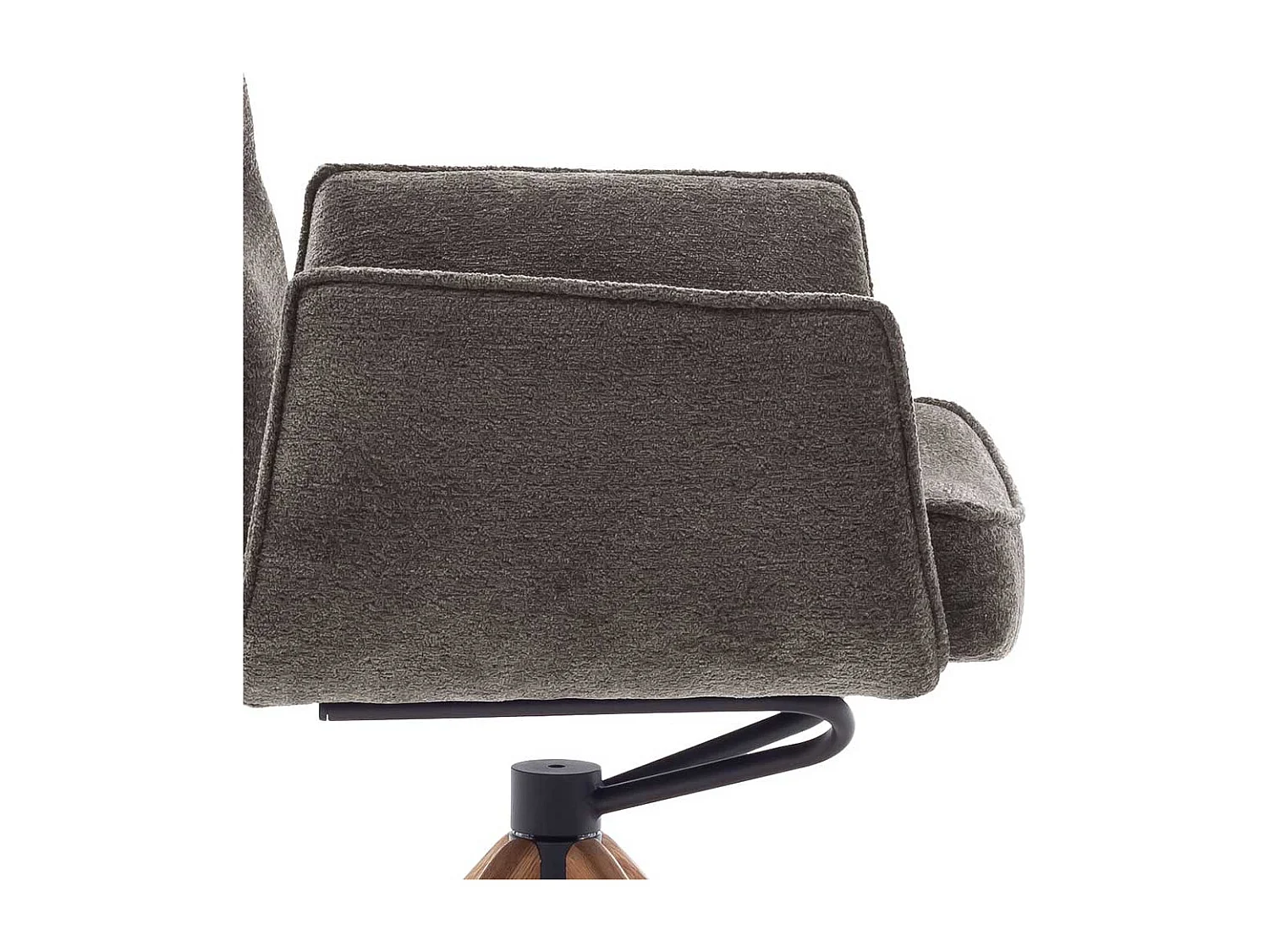 Esszimmerstuhl Armlehnstuhl in Anthrazit und Eichefarben (2er Set)