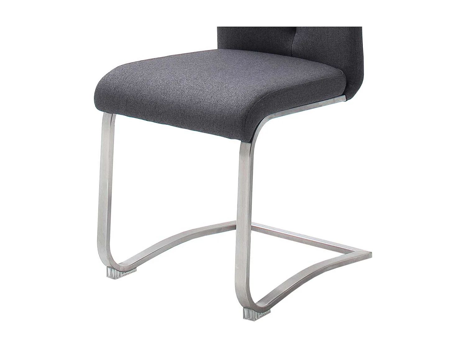 Esstischstühle in Anthrazit Webstoff hoher Lehne (2er Set)