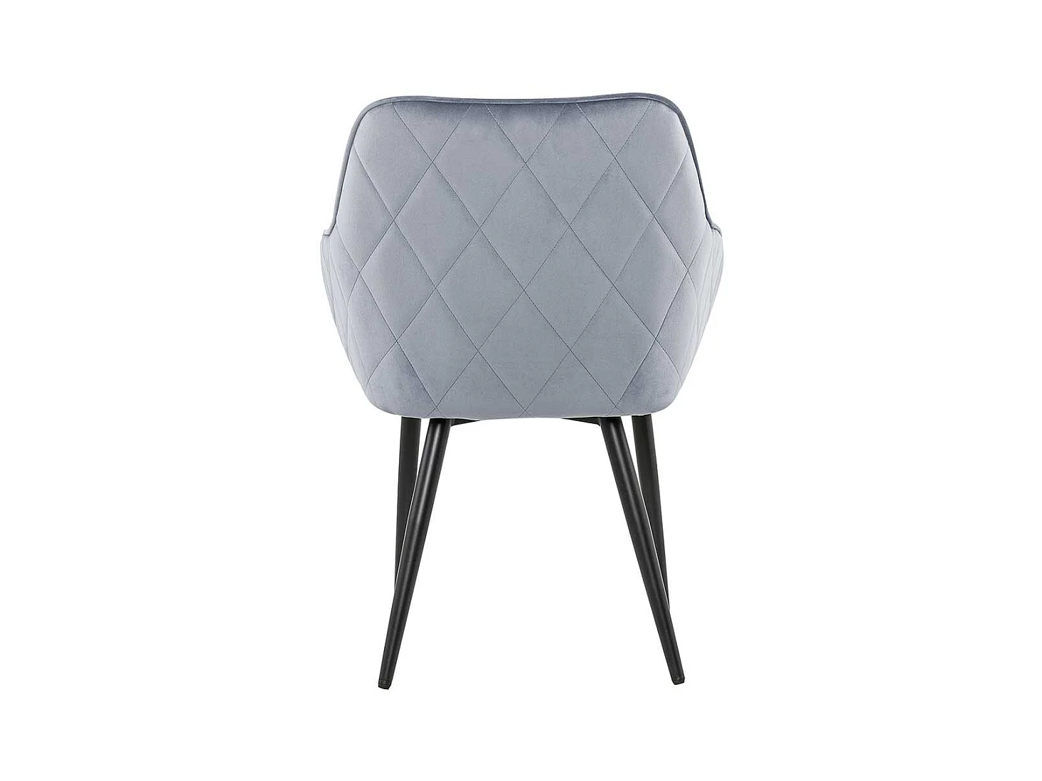 Esstischstuhl in Hellgrau und Schwarz Samtbezug