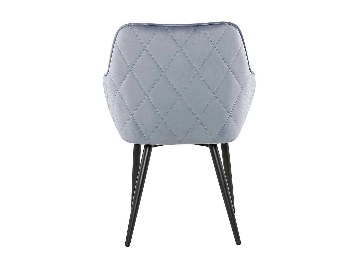 Esstischstuhl in Hellgrau und Schwarz Samtbezug