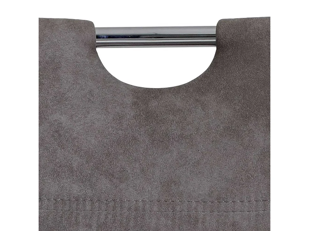 Esszimmer Stühle in Grau Microfaser Griff (Set)