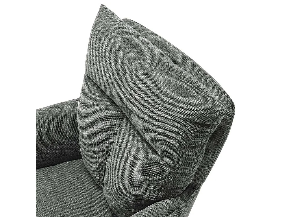 Esszimmerstuhl Set Grau aus Strukturstoff und Metall drehbar (2er Set)