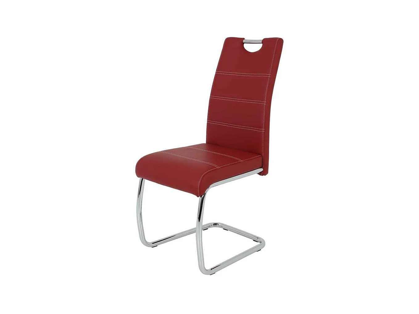 Freischwinger Set in Rot Metall (Set)