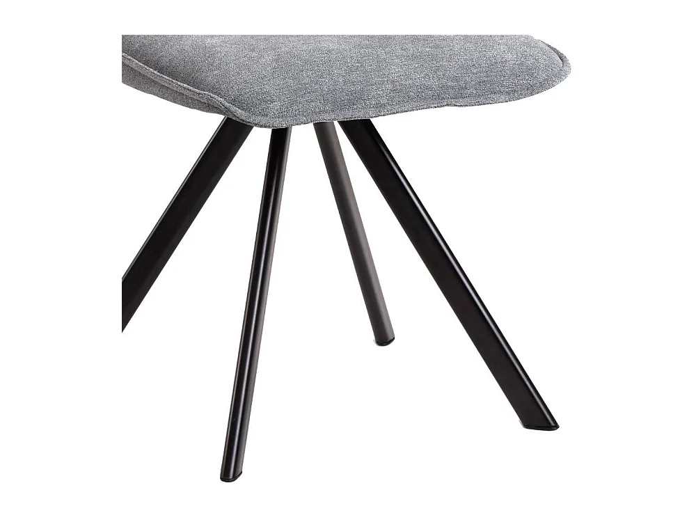 Essstuhl Polsterstuhl mit Gestell aus Metall und gepolsterter Rückenlehne (2er Set)