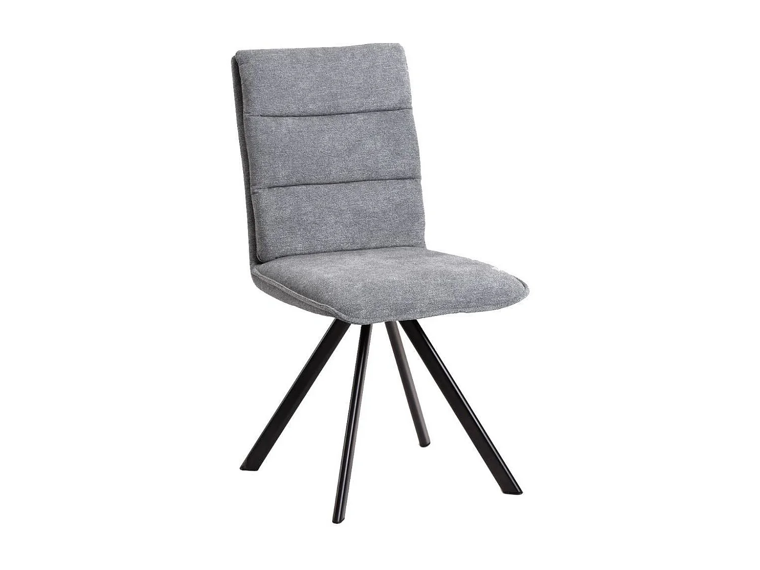 Essstuhl Polsterstuhl mit Gestell aus Metall und gepolsterter Rückenlehne (2er Set)