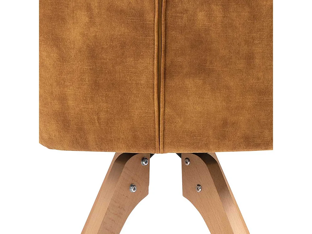 Esszimmerstuhl in Goldfarben Gestell aus Buche Massivholz